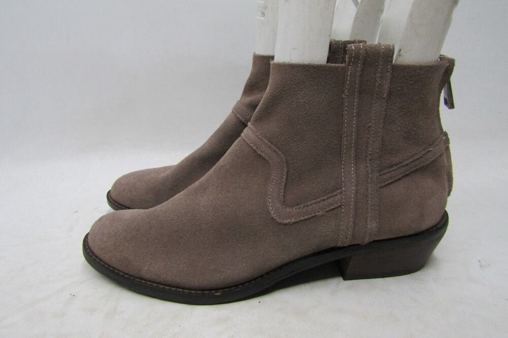 Dolce Vita Womens Size 8.5 M Brown Suede Zip Ankle Fashion Boots Bootie